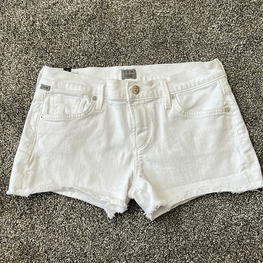 CITIZENS OF HUMANITY white jean shorts-976133- size 26- EUC-